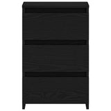 Bedside Cabinet Black Oak 40 x 35 x 62.5 cm Engineered Wood 862613