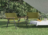 Camping Chair Set of 2 Green 500D Oxford fabric with PE coating 319486