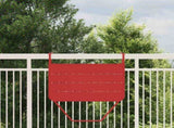 Hanging Balcony Table Folding Red 60 x 39 x 65 cm Steel 42008078