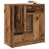 Sideboard with Drawers and Doors Old Wood 70.5x34x74.5 cm 861848