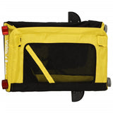 Pet Bike Trailer Yellow and Black Oxford Fabric&Iron 93924