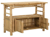 Console Table with Shelf Natural 80 x 35 x 75 cm Bamboo 42028059