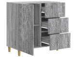 Sideboard Grey Sonoma 66 x 34.5 x 90 cm Engineered Wood 895091