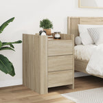 ZNTS Bedside Cabinet Sonoma Oak 45x50x65 cm Engineered Wood 848306