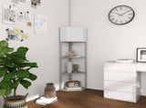 Corner Floor Lamp with Shelves, Tall Standing Lamps for Living Room, with Pull Chain Switch Bulb not T3398P342305