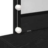 Dressing Table Black Oak 100 x 40 x 120 cm Engineered Wood 868862