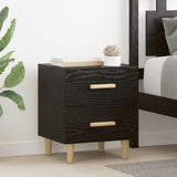 Bed Cabinet 2 pcs Black Oak 40 x 35 x 47.5cm Engineered Wood 880554