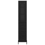 Highboard Black Oak 34.5 x 34 x 180 cm Engineered Wood 3416242