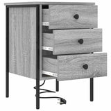 Bedside Cabinet Grey Sonoma 42 x 41 x 61 cm Engineered Wood 859486