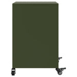 ZNTS Bedside Cabinet Olive Green 36x39x59 cm Steel 846724