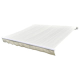 Awning Top Sunshade Canvas Cream 4.5x3 m 143703