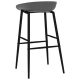 5 Piece Bar Set Black and Grey 3057383
