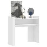 ZNTS Console Table White 100x35x90 cm Engineered Wood 848465