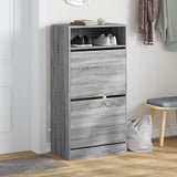 Shoe Cabinet Grey Sonoma 60x34x116 Engineered Wood 840020