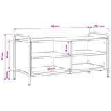 TV Cabinet 100 x 39.5 x 50 cm Old Wood Engineered Wood 8013762
