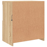 Sideboard with LED Lights Sonoma Oak 60.5x37x67 cm 836618
