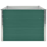 Raised Garden Bed 160x80x45 cm Galvanised Steel Green 47014