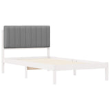 Bed Frame with Upholstered Headboard Light Grey 100 x 200 cm 878073