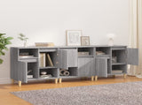 Sideboards 3 pcs Grey Sonoma 60x35x70 cm Engineered Wood 3185741