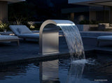 Pool Waterfall with LED Stainless Steel 304 45 x 32 x 65 cm 42040589