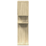 Room Divider Bookcase Sonoma Oak 92x29x112 cm Engineered Wood 858122