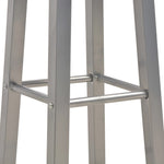 3 Piece Bar Set Wood and Steel Anthracite 284397