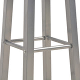 3 Piece Bar Set Wood and Steel Anthracite 284397