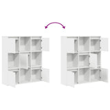 Bookcase White 89x24x101.5 cm Engineered Wood 860400