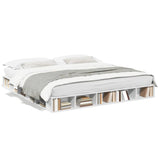 Bed Frame without Mattress White 180x200 cm Super King 3280454