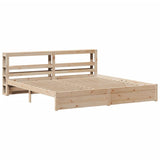 Bed Frame with Headboard without Mattress 180x200 cm Super King 3306001