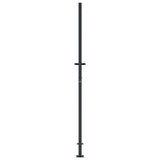 Garden Gate Anthracite 100x175 cm Steel Bamboo Design 153182