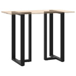 ZNTS Bar Table Legs T-Shaped 2 pcs Black 60x35x cm Steel 4013104