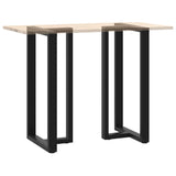 ZNTS Bar Table Legs T-Shaped 2 pcs Black 60x35x cm Steel 4013104