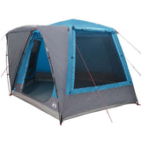 Camping Tent Cabin with Roof Blue 420 x 420 x 227 cm Polyester 42001027