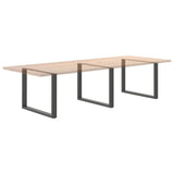 Dining Table Legs U-Shaped 3 pcs Anthracite 100x cm Steel 4013214