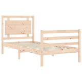 Bed Frame without Mattress 100x200 cm Solid Wood 3194041