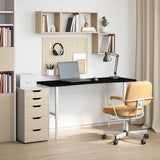 Desk Top Dark Brown 140x50x2.5 cm Solid Wood Oak Rectangular 4009030
