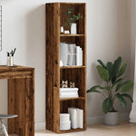 ZNTS Book Cabinet Old Wood 36x30x143 cm Engineered Wood 855776