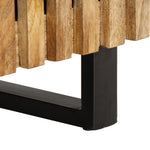 ZNTS Coffee Table 80x51x40 cm Solid Wood Rough Mango 377461