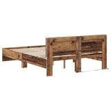 Bed Frame with Headboard Old Wood 135 x 190 cm Engineered Wood 3403574