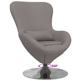 Egg Chair Taupe 63 x 73 x 90 cm Fabric 42002741