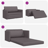 Sofa Bed Grey 124 x 71 x 78 cm Artificial Leather 4106710