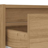 TV Cabinet with LED Lights Artisan Oak 100X35.5x25 cm 860246