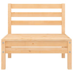 Garden Middle Sofa Solid Wood Pine 806572