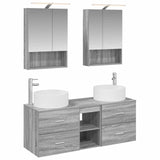 Bathroom Furniture Set 5 pcs Grey Sonoma 3407084