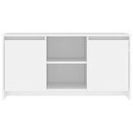 TV Cabinet White 102x37.5x52.5 cm Engineered Wood 809791