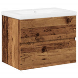 Sink Cabinet with Built-in Basin Old Wood 3328921