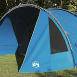 Tunnel Tent 6-Person with Roof Blue and Grey 890 x 470 x 220 cm 42004045