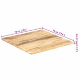 Table Top Solid Mango Wood 25-27 mm 70x70 cm 286027