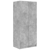 Wardrobe Concrete Grey 80x52x180 cm Engineered Wood 800625